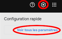Paramètres Gmail